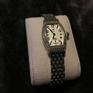 Michele Coquette Diamond and Stainless Watch